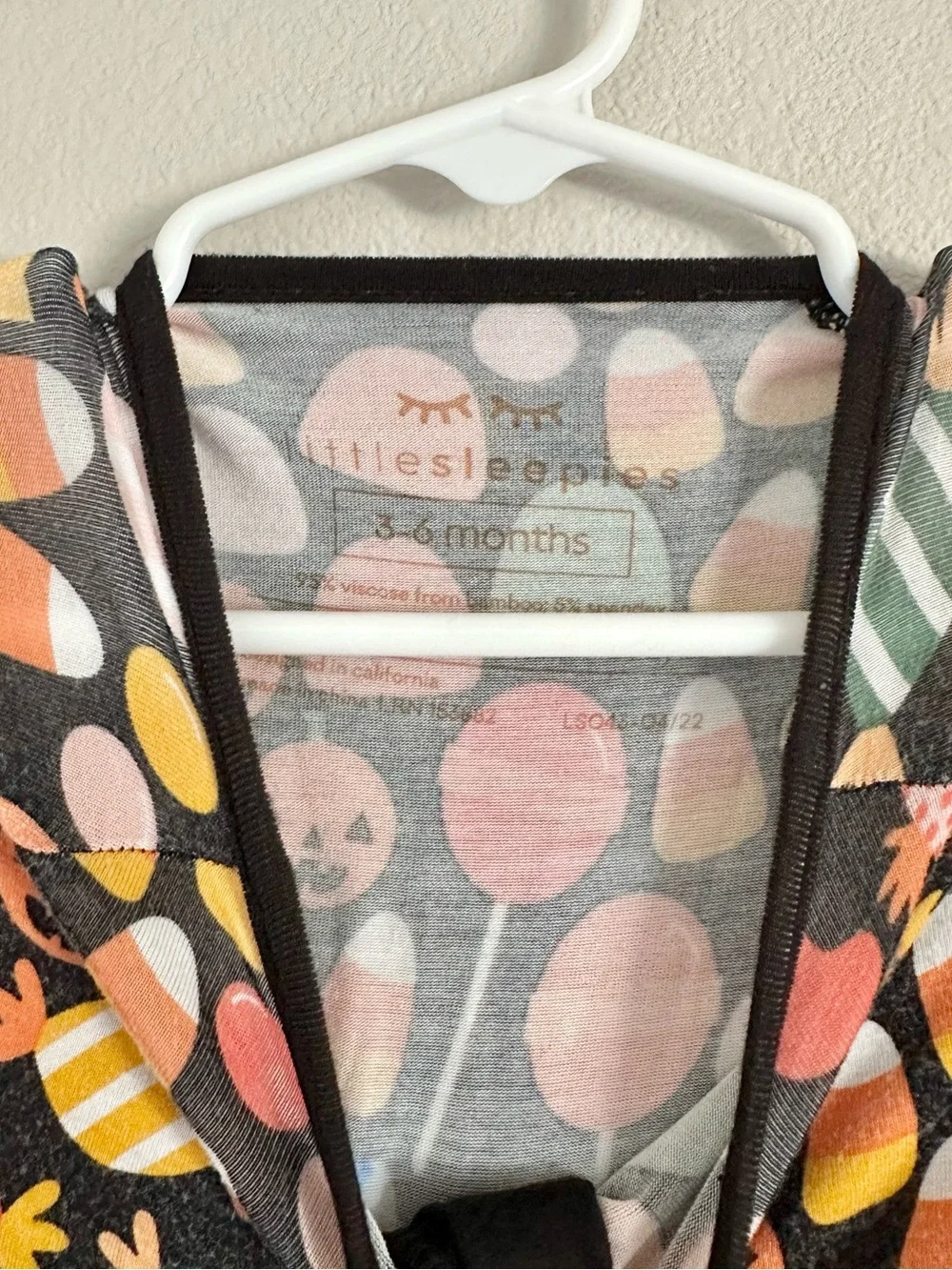 Little Sleepies Spooky Sweets Halloween Bamboo Zippy 3-6M